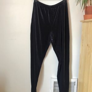Vintage Purple/Grey/Silver Velvet Tapped Pants